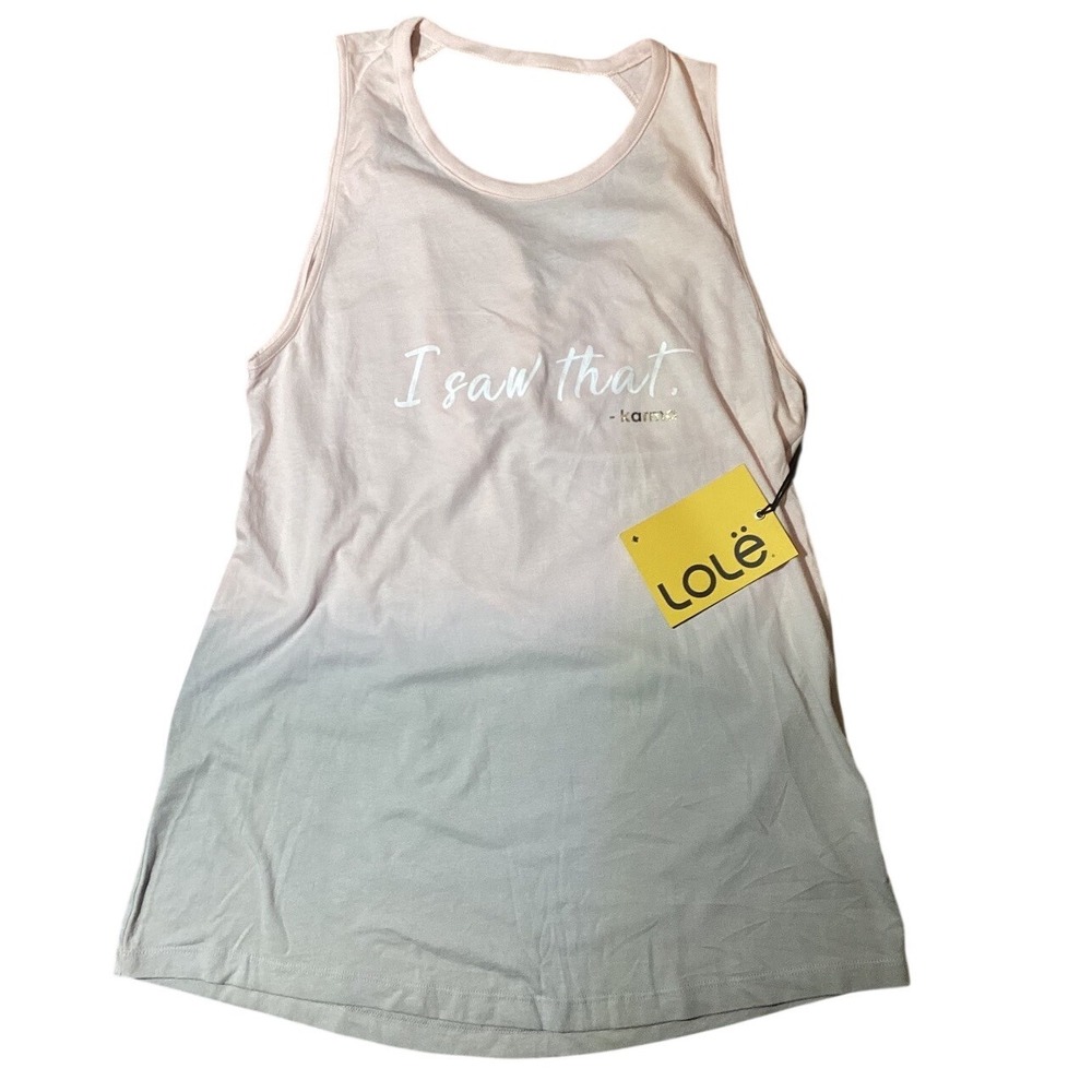 Lolë Women's Tank Top – Mojave Crystal Pink Gradient – Size S – NWT